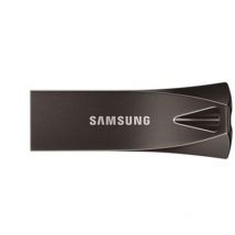 SAMSUNG Samsung Clé USB Bar Plus de Type A, 512 Go, 400 Mo/s en Lecture, 110 Mo/s en écriture, Clé USB 3.2, résistante aux Chocs, Gris Titane