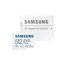 Samsung - evo Plus 2024 Carte mémoire microSD avec adaptateur sd 512 Go (MB-MC512SA/EU)