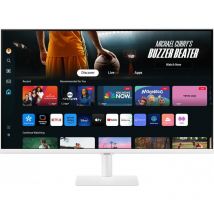 SAMSUNG Samsung Smart Monitor M7 Blanc - 32'' - Dalle VA, UHD 4K (3840 x 2160), 60Hz, 4ms, Inclinable, 2 x HDMI (2.0), USB-C (65W), 3 x USB-A, Smart