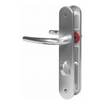 Türbeschlag auf hoppe san diego 1191/265 7x70mm Platten WC-Schloss Silber eloxiertes Aluminium