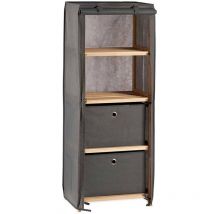 Estanteria tela 2 cajones gris colección kipit - San Ignacio
