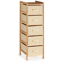 San Ignacio - Mueble ancho 5 cajones color crema colección kipit