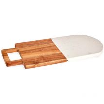 Planche à découper en bois et marbre blanc collection kinvara - San Ignacio