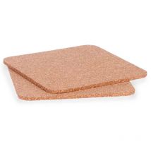 San Ignacio - Set 2 salvamantel corcho cuadrado 18 cm colección kinvara