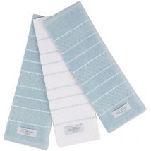 Set di 3 asciugamani da cucina menorca, 32x32 cm, 100% cotone 400GSM - Multicolore - San Ignacio