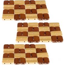 Set di 3 sottopentola quadrati in bambù collezione kinvara - San Ignacio