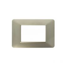 Placca Basic 3M 4M 7M Bronzo Compatibile Vimar Plana 4 POSTI