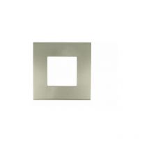 Placca Confort 502 2M Moduli Ttitanio Compatibile Vimar Arke' SD98002-07