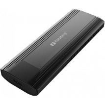 Sandberg - usb 3.2 Case for M.2+NVMe ssd - Enceinte ssd - M.2 - M.2 - 10 Gbit/s - Connectivité usb - Noir (136-39)