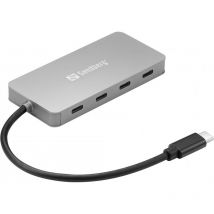 Sandberg - usb-c to 4 x Hub usb-c usb-c vers 4 x Hub usb-c, usb, 136-41 (usb-c to 4 x usb-c Hub, usb 3.2 Gen 1 (3.1 Gen 1) Type-C, usb 3.2 Gen 1 (3.1