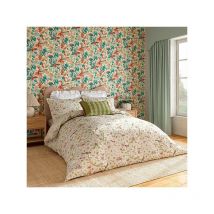 Sanderson - April's Garden Duvet Cover King Size Olive & Mulberry