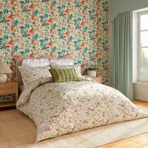 Sanderson - April's Garden Duvet Cover Double Olive & Mulberry