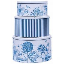 Etchings & Roses Set of 3 Cake Tins - Sanderson