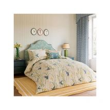 Sanderson - for National Trust Kingfisher & Iris Duvet Cover Set Single Azure & Linen