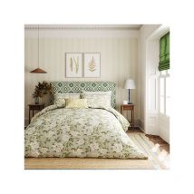 Sanderson Options Summer Peony Duvet Cover Set Super King Size Light Green