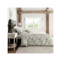 Sanderson Options Wild Angelica Cover Set King Size Silver & Spring Leaf