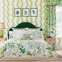 Sanderson - Sycamore & Oak Duvet Cover Set Super King Size Botanical Green