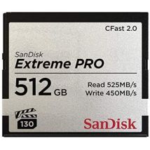 Sandisk Sdcfsp-512g-g46d Extreme Pro Memory Card Con Cfast 2.0, 512 Gb, Nero