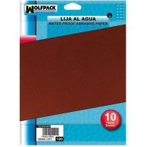 Wasserschleifpapier Körnung 180 (Packung mit 10 Blatt)