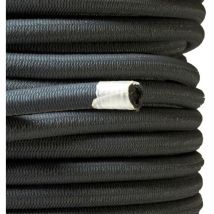 KALEMBAL Sandow élastique noir professionnel 9mm (Rouleau de 100 mètres) - Anti-UV - Très résistant