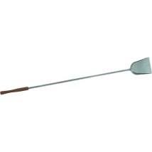 Pala Cenere Brace Quadra Acciaio Inox 17x20cm Per Forno A Legna Manico 150cm