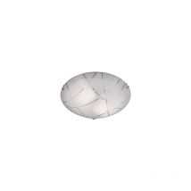 Plafoniera Soffitto Parete Interno Vetro Graniglia a Righe 40cm Sandrina GD Trio