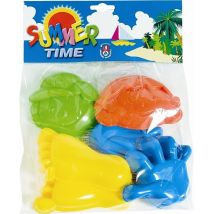 Moules à sable pour enfants – Set de moules en forme de mains, pieds et visages – Jardin piscine