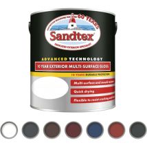 Sandtex 10 Year Exterior Multi Surface Gloss - Black - 2.5L