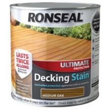 Ronseal - Ultimate Protection Decking Stain Medium Oak 2.5 litre RSLUDSMO25L