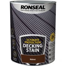 Ronseal - Ultimate Decking Stain - 5L - Walnut - Walnut