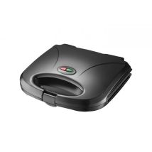 Sandwichera 2 cavidades – 750 W – Placa antiadherente – Base antideslizante – Control electrónico automático de temperatura