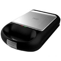 Appareil à sandwichs Rock ́nToast Family pour 4 sandwichs avec finitions en acier inoxydable, 1500 w de puissance et revêtement antiadhésif. - Cecotec