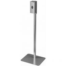 Sanela Dispenser in acciaio inox - Distributore di sapone e disinfettante touchless con supporto, volume 850 ml, acciaio inox opaco SLZN 71ESB