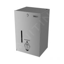 Distributeurs en inox - Distributeur mural automatique de désinfectant, volume 5 l, alimentation sur piles, inox mat - Sanela