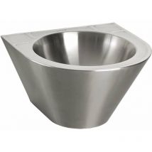 Sanela - Edelstahl - Waschtische - Waschtisch 355 mm, konisch, Vandalismus-sichere, Edelstahl slun 59