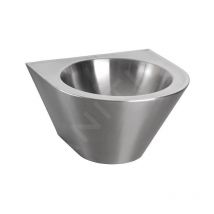 Sanela - Lavabos en inox - Lavabo conique 320 mm, anti-vandalisme, inox slun 58