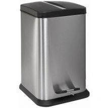 Pattumiere - Pattumiera in acciaio inox, 12 l, opaco slzn 79X - Sanela