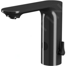 Robinet infrarouge - Mitigeur électronique de lavabo, alimentation par pile, noir slu 63VB - Sanela