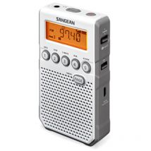 Radio Analógico Portátil SANGEAN 20784 AM, FM a Batería recargabl