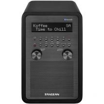 Sangean DDR-60 Tischradio DAB+, DAB, UKW AUX, Bluetooth , NFC Inkl. Fernbedienung, Weckfunktion Sch