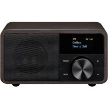 Sangean - Genuine Mini DDR-7 Radio de table dab+, fm aux, Bluetooth marron foncé R165711