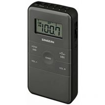 Sangean - dt-140 black pocket radio fm am batterie rechargeable