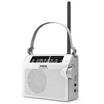 Radio Analógico con Altavoz Portátil Sangean PR-D6 am, fm, mw Bla