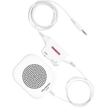 Sangean PS-300 Mini Altoparlante Bianco – Audio di Qualità Compatto – 70mm Larghezza, 15mm Profondità, 86mm Altezza