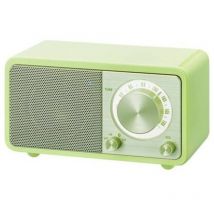 Wr-7 radio da tavolo analogica verde fm bluetooth batteria agli ioni di litio ricaricabile - Sangean