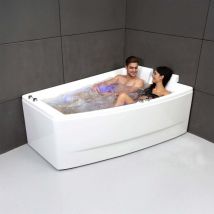 Spalina - sangha duo Wave Droite, Bañera de hidromasaje Doble l. 170 x l. 120/70 cm, by