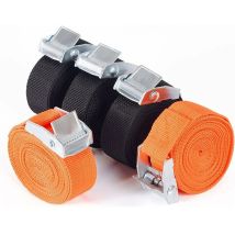 Ontway - Sangle a Cliquet, 5 pièces Fixation Sangles d'Arrimage avec Crochet Tendeur Sangle à griffe, Sangle Demenagement pour Moto, Barre de Toit,
