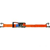 Levac - Sangle d'arrimage 50 mm tmu 2500 kg orange 2 bord de rive long. 10 m 4570C10