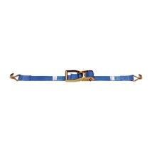 Dolezych - Sangle d'amarrage din en 12195-2 longueur 8 m largeur 50 mm avec rochet + crochets pointu lc u 4000 daN