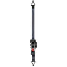 Sangle D'Arrimage Rétractable 0,9t/3m/25mm Noire (2 Pièces) - Sya-retrac-25 - Pms Industrie